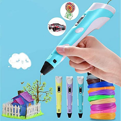 Intelligent 3D Pen with LED Display | أداة رسم وابتكار للأطفال والكبار